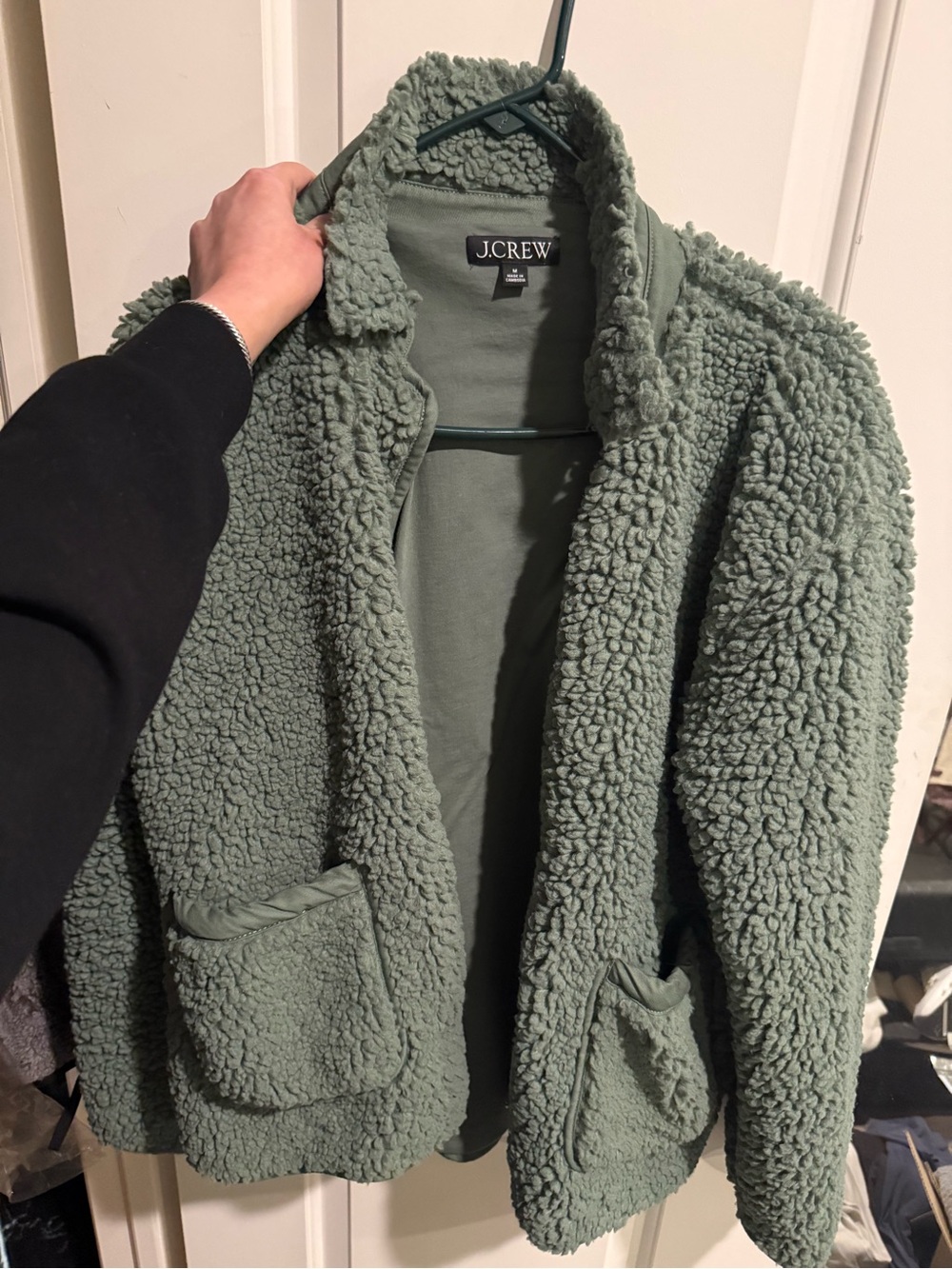 J. Crew Faux sherpa Barn Jacket